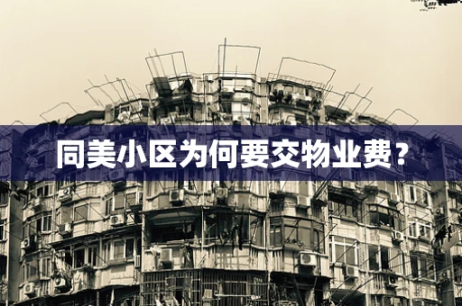 同美小区为何要交物业费？